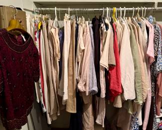 Vintage linen and flax fabric clothing