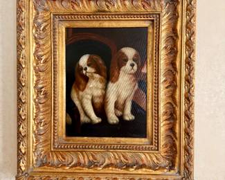 Oil Painting Cavalier King Charles Spaniel
