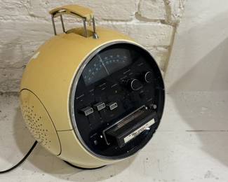 Vintage 8 Track Helmet Radio