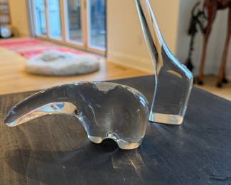 Bacharach France. Crystal an eater and crystal giraffe.