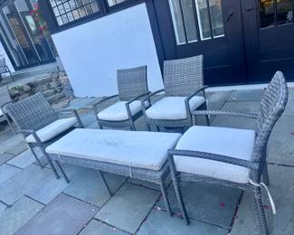Faux Wicker Outdoor Patio Set