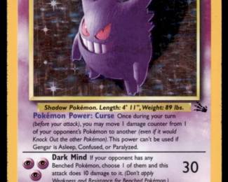 1999 Fossil Holo Gengar