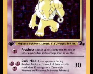 1999 1st Edition Fossil Holo Hypno #8