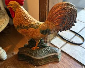 Cast iron Chicken door stop 