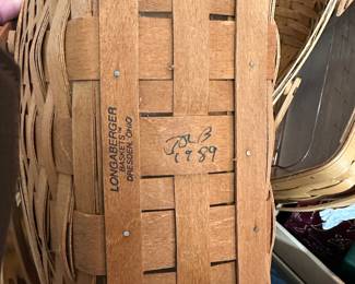 Lots of Longaberger baskets 