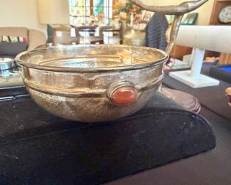 Sterling silver Kobel Bowl with garnet