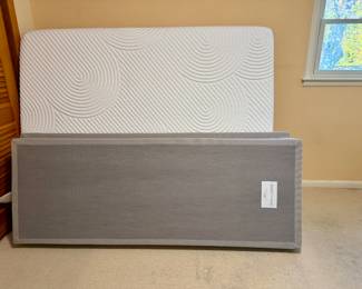 Queen size Tempur-pedic, boxspring, and mattress.