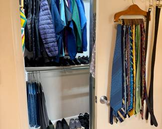 Men’s clothing, shoes, and ties