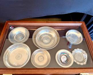 Turkish Sterling Trinket Trays 