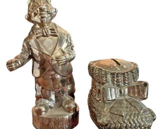 Silver Plated Piggy Banks 