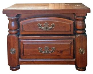 Solid Wood Nightstand 