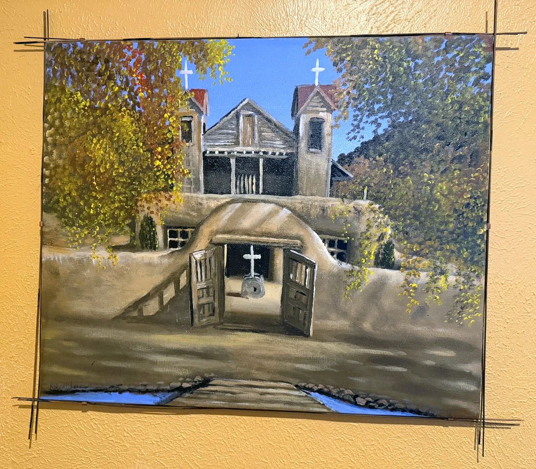 Robert Perea acrylic paintings, Southwest themed