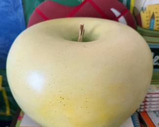 Oversized apple decor