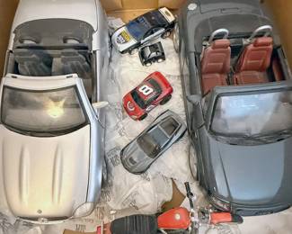 Model cars, also games new in box: Monopoly Beatles edition, Cranium Hullabaloo
