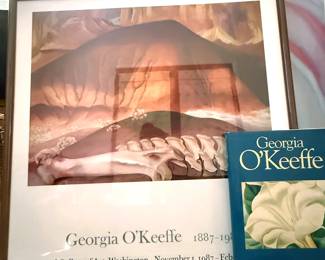 Framed Georgia O'Keeffe posters