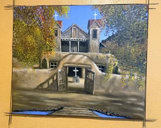 Robert Perea acrylic paintings, Southwest themed