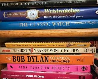 Books (fiction): Tony Hillerman, PD James, JK Rowling Non-fiction: watch making, Bob Dylan, motorcycles