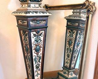 Rörstrand majolica pedestal