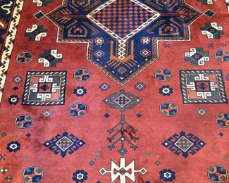 Persian/Caucasus region rug, approx 6’ x 8’