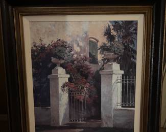Printed painting on canvas board 33" x 39"