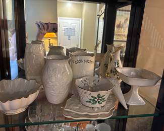 various Lenox pieces