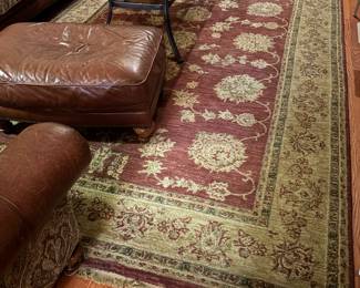Red and gold rug 8' x 11'