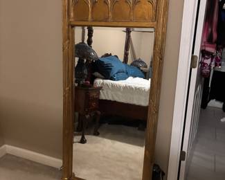 full length ornate gold mirror