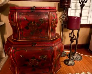 Decorative functional boxes (13" and 16" high)