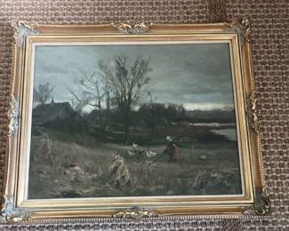 Mathias Alten girl with chickens