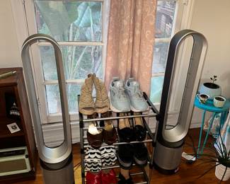 Dyson fans, variety of ladies shoes (8.5-9), side tables, plants & more.