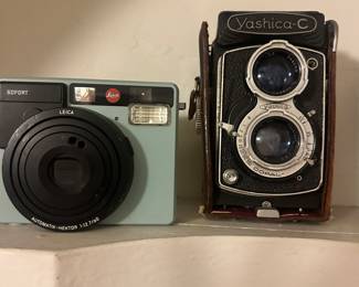 Leica Polaroid Camera ($175) and vintage Yashica-C Medium Format Camera ($125)