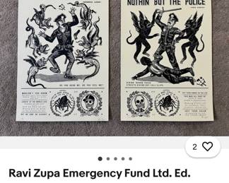 Ravi Zupa Screen Prints, Signed & Numbered, Framed, $125 each
