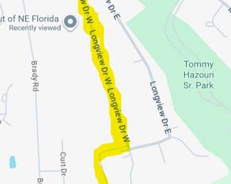 From Westberry Road (turns into Mandarin Road), go just past Longview Drive EAST and turn left down Longview Drive WEST. You'll then turn right on Longview Drive SOUTH and follow it until you reach the cul-de-sac. Based on the location of the home, parking will present some challenges; so please make sure to park on one side of the street (along the fence) to ensure traffic can move safely up the street. We also ask that you be respectful of neighboring properties and do not block driveways or mailboxes.
