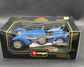 Burago 1934 Bugatti Type 59 Blue Diecast Model Car