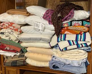 Pillows and blankets