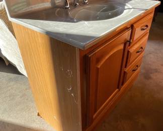Bathroom sink with vanity
