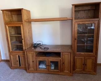 Entertainment Unit (has top shelf, not shown)