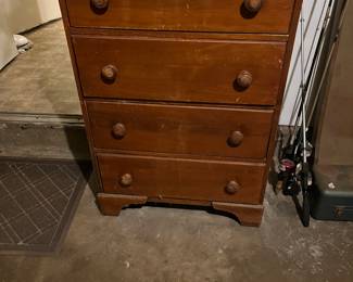 Dresser in garage