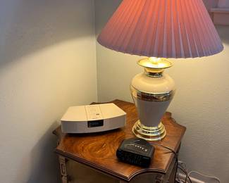 Night stand with Bose stereo 