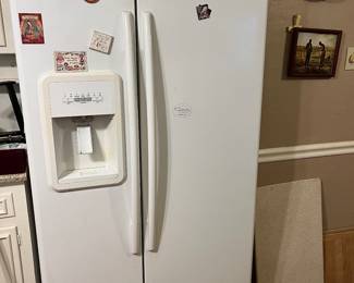Refrigerator/freezer in kitchen 