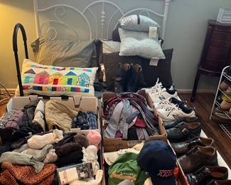 Men’s shoes, socks, caps, and ties 