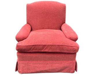 Upholstered Club Chair - Chenille Fabric