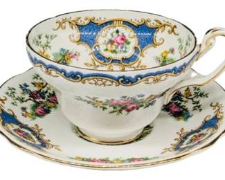 English Porcelain Cup & Saucer - Signed "Foley - 'Broadway' Made In England"