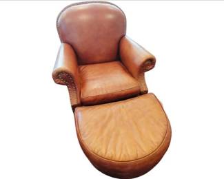 Leather Chair With Matching Ottoman