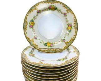 Noritake Milroy Luncheon Plates - 12 Plates