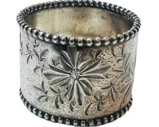 Antique Silver Plate Napkin Ring