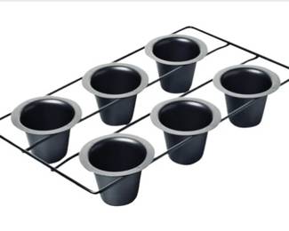 Chicago Metalic Baking Experts 6 Cup Popper Pan