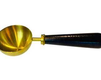 Brass Scoop With Wooden Handle