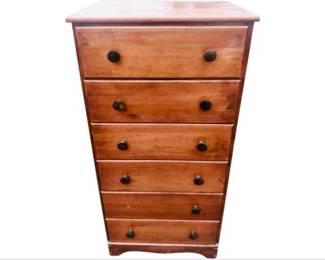 Wooden Six Drawer Dresser