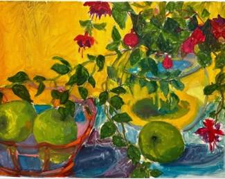 Original Painting On Stretch Canvas- Unsigned But Possibly By Britt Bair